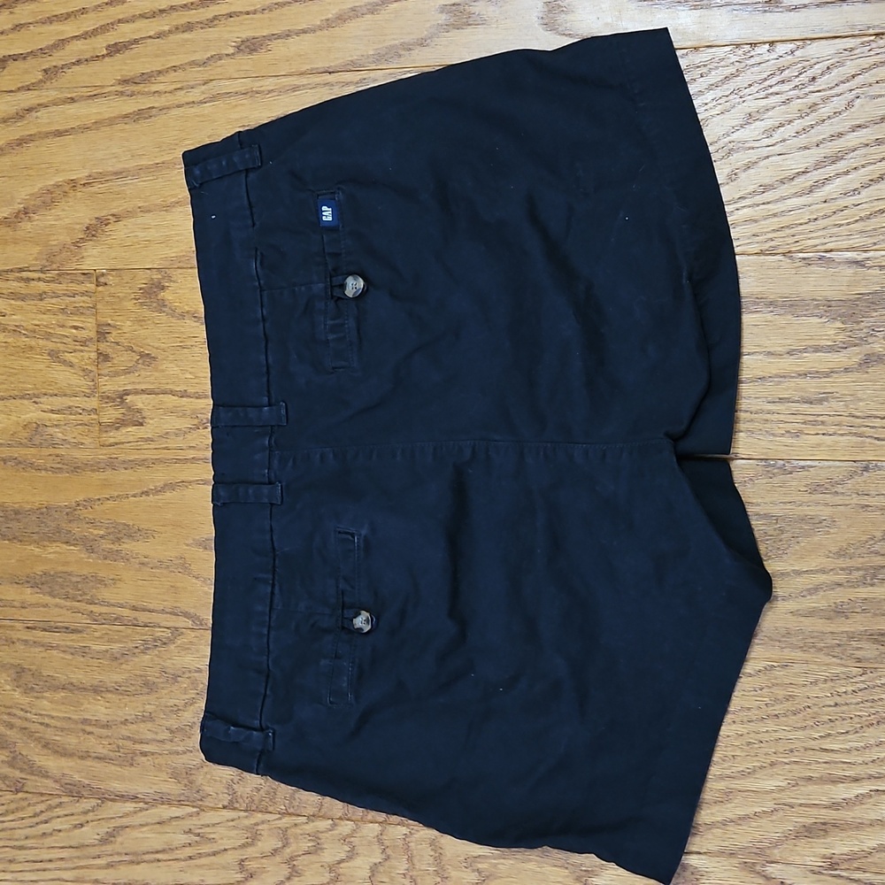 Gap Black Relaxed Girlfriend Shorts Sz 10 - Picture 3 of 4